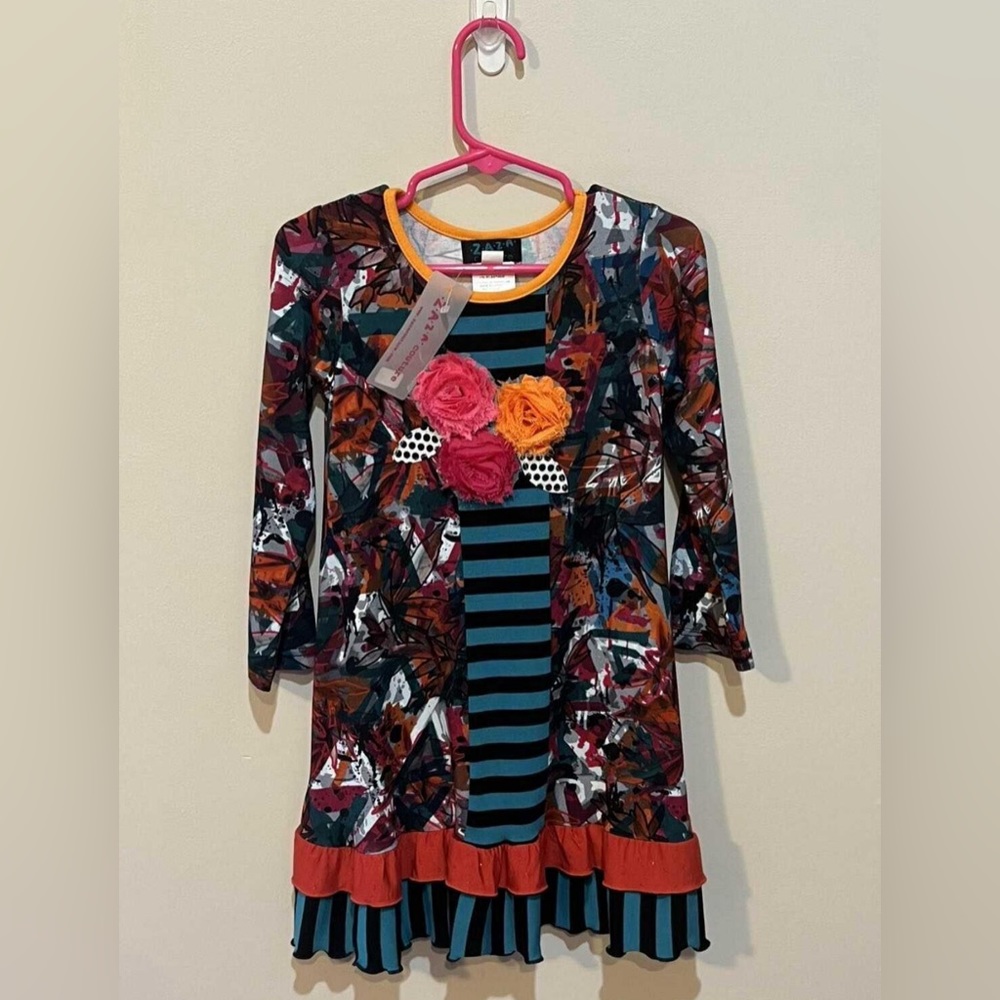 ZaZa Couture™️ 3T Abstract Dress.